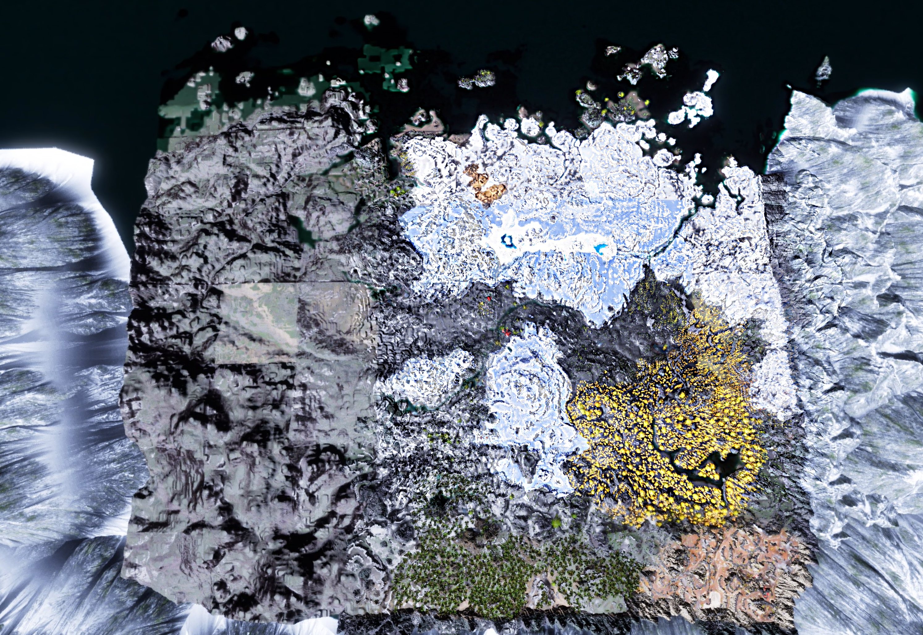 Aerial survey of the Bjarnheim map